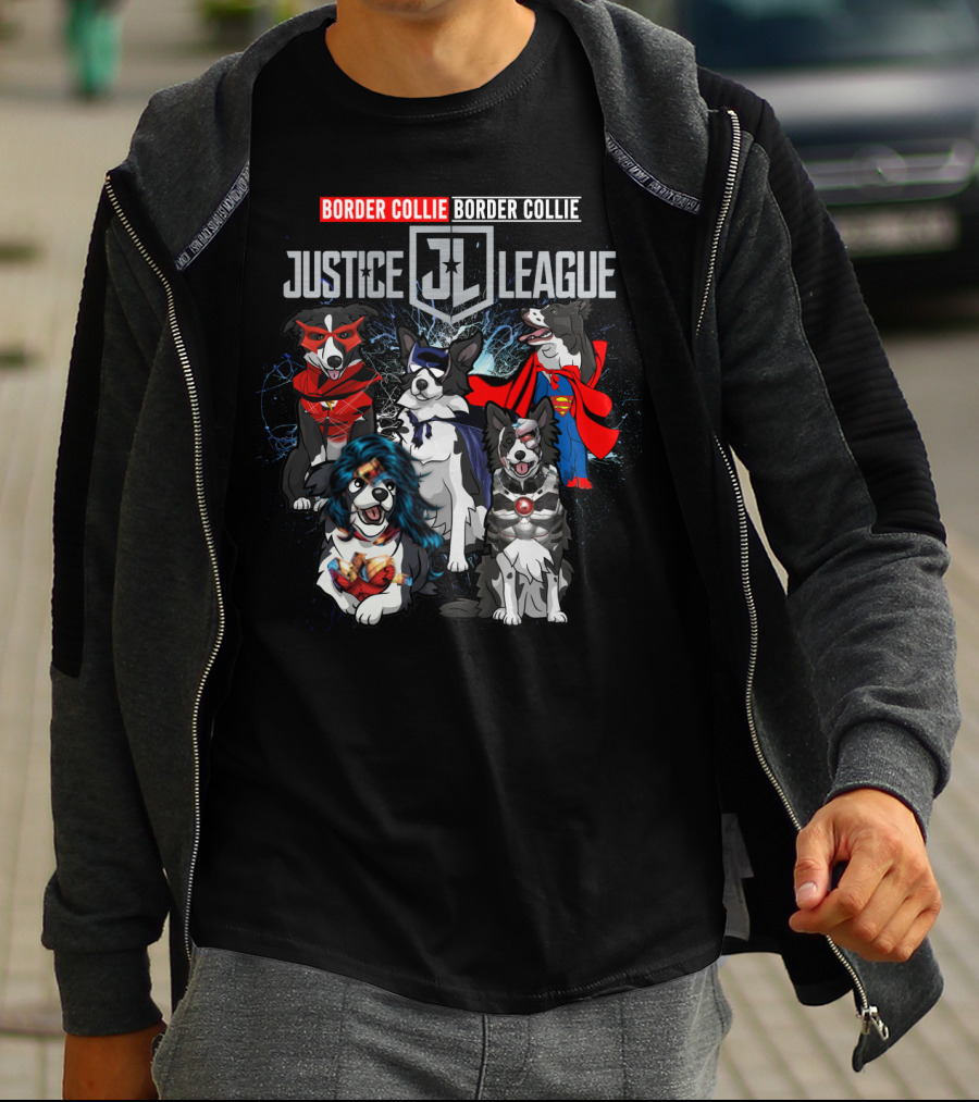 Border Collie Justice League Dh 55 Jl T-Shirt