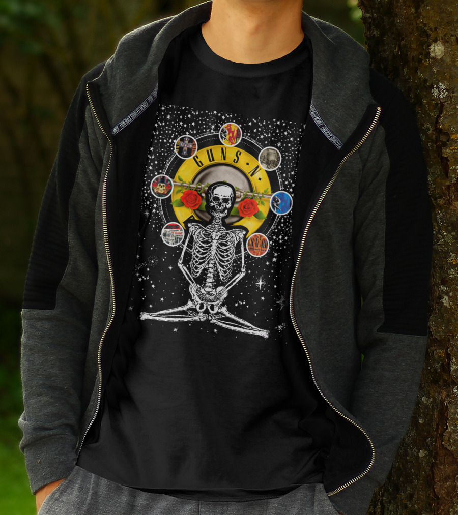 Guns N' Roses DH 59 Skeleton Celestial T-Shirt