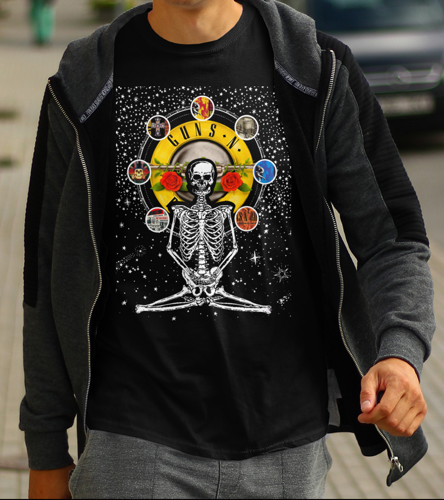 Guns N' Roses DH 59 Skeleton Celestial T-Shirt