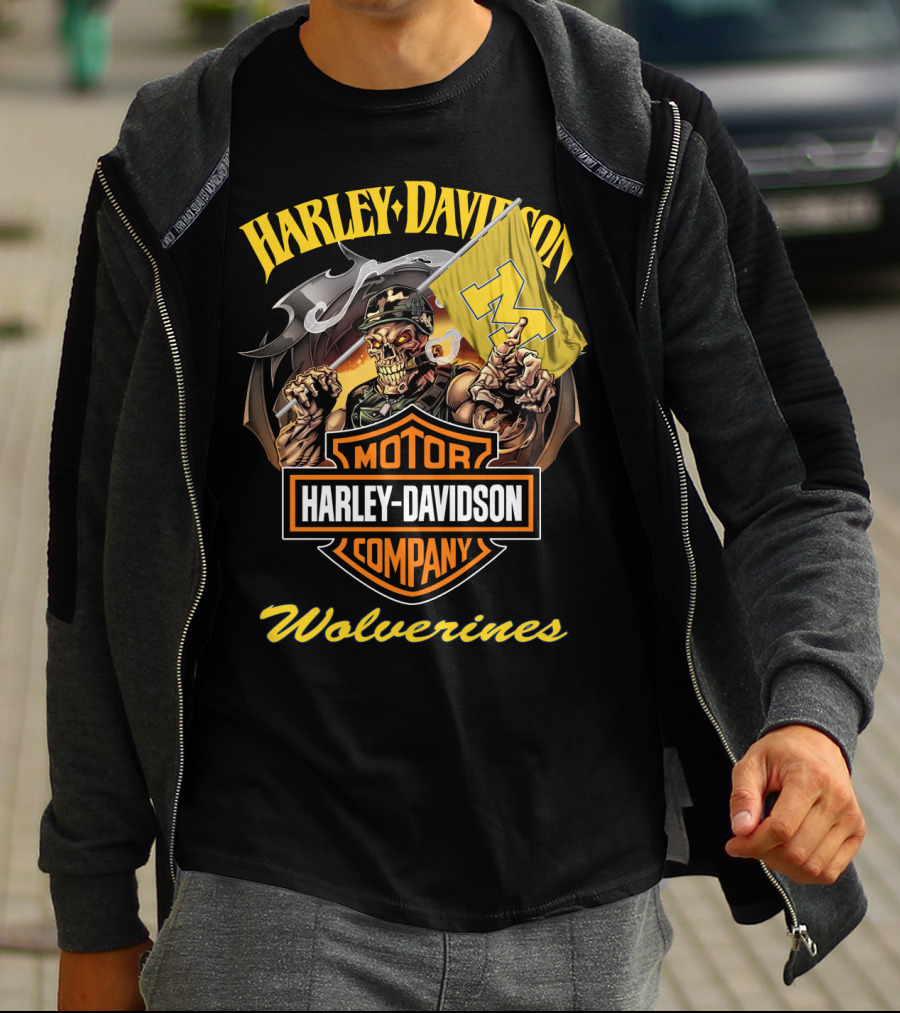 Harley Davidson Motor Company Wolverines T-Shirt