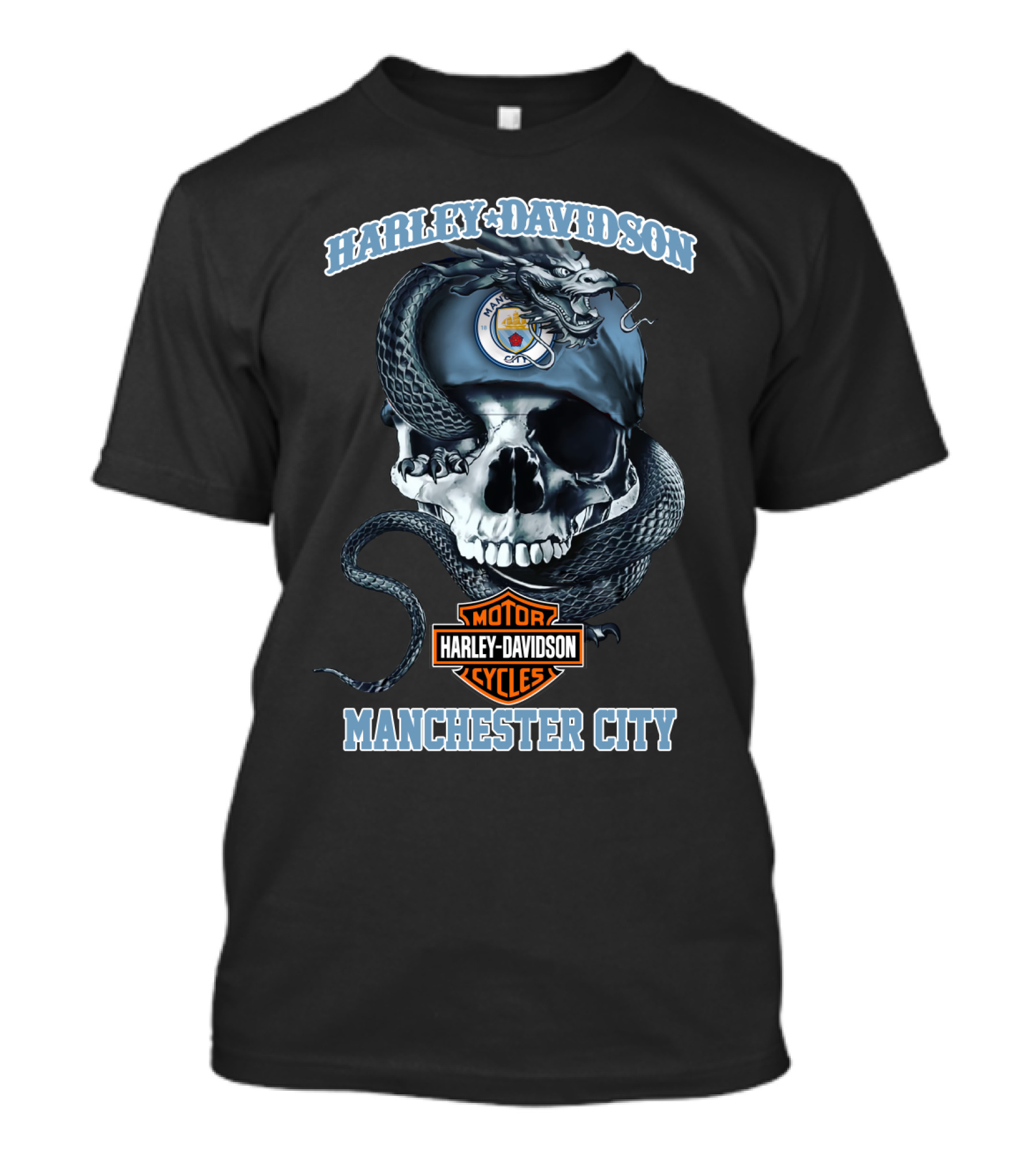Harley Davidson Motor Cycles Manchester City T-Shirt