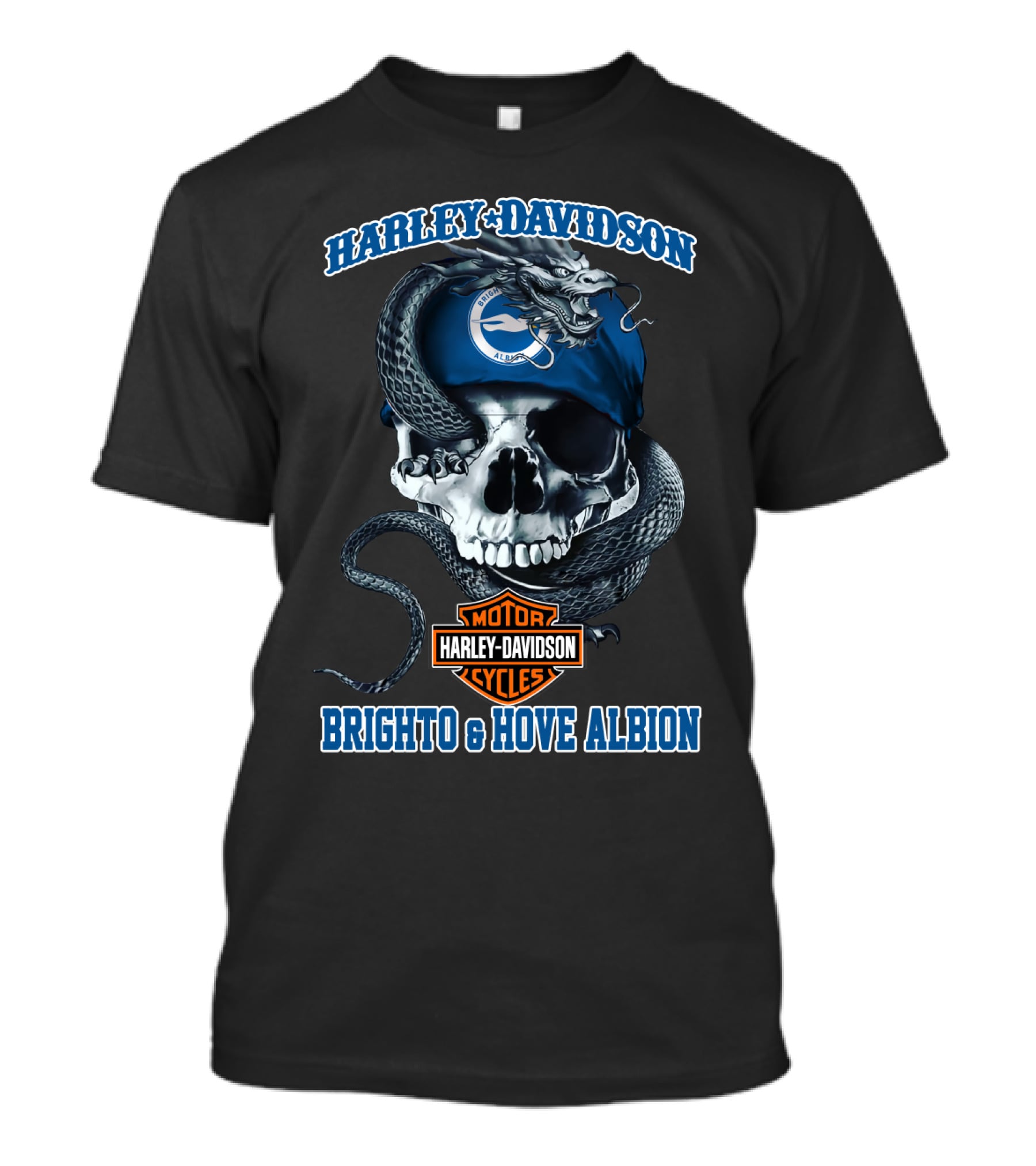Harley Davidson Motor Cycles Brighton & Hove Albion T-Shirt