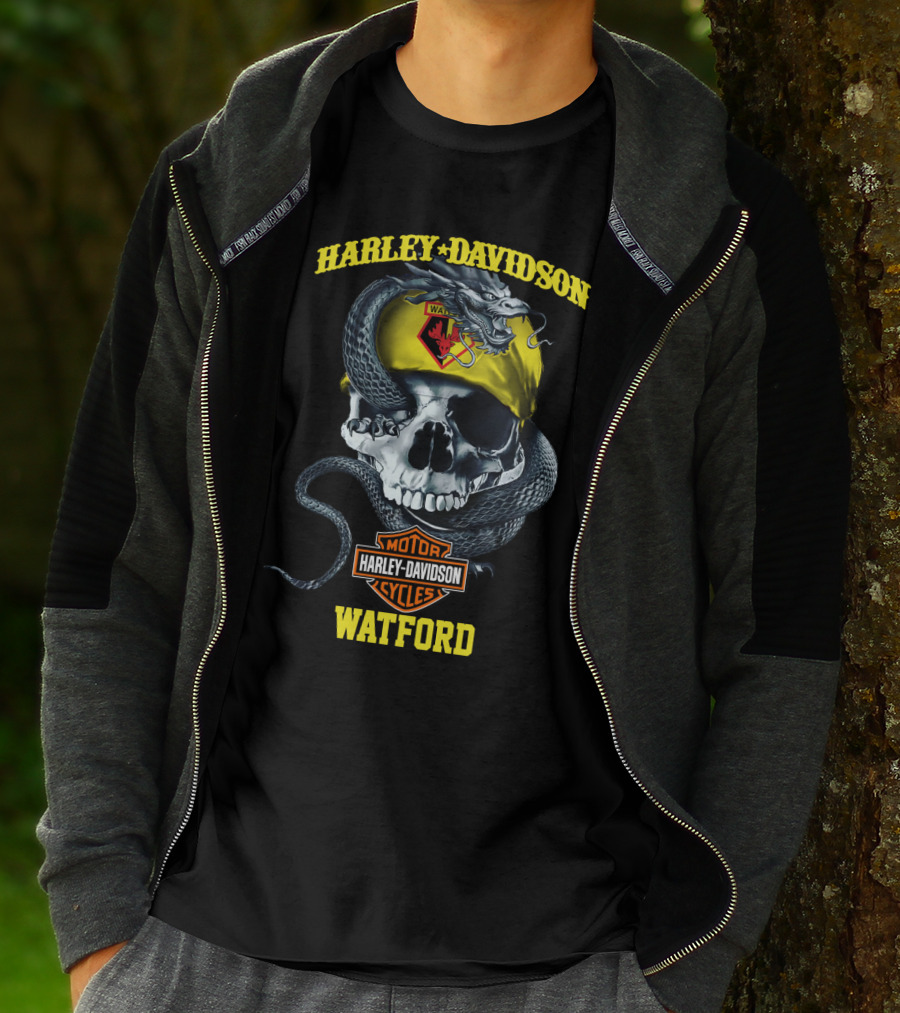 Harley Davidson Watford Skull And Snake T-Shirt