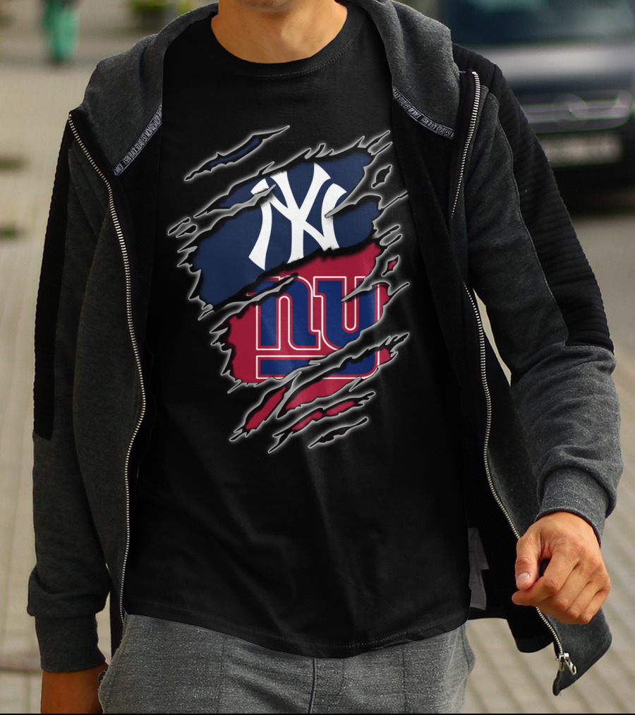 Yankees Giants Fan Crossover T-Shirt
