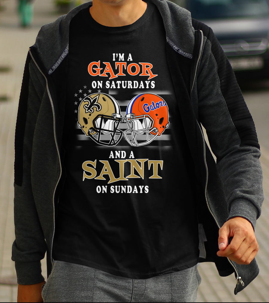 I'm A Gator On Saturdays And A Saint On Sundays T-Shirt