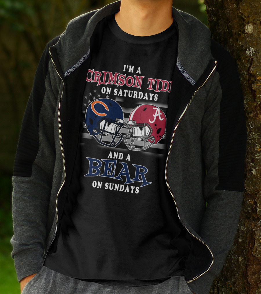 I'm A Crimson Tide On Saturdays And A Bear On Sundays T-Shirt