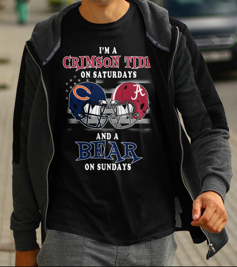I'm A Crimson Tide On Saturdays And A Bear On Sundays T-Shirt