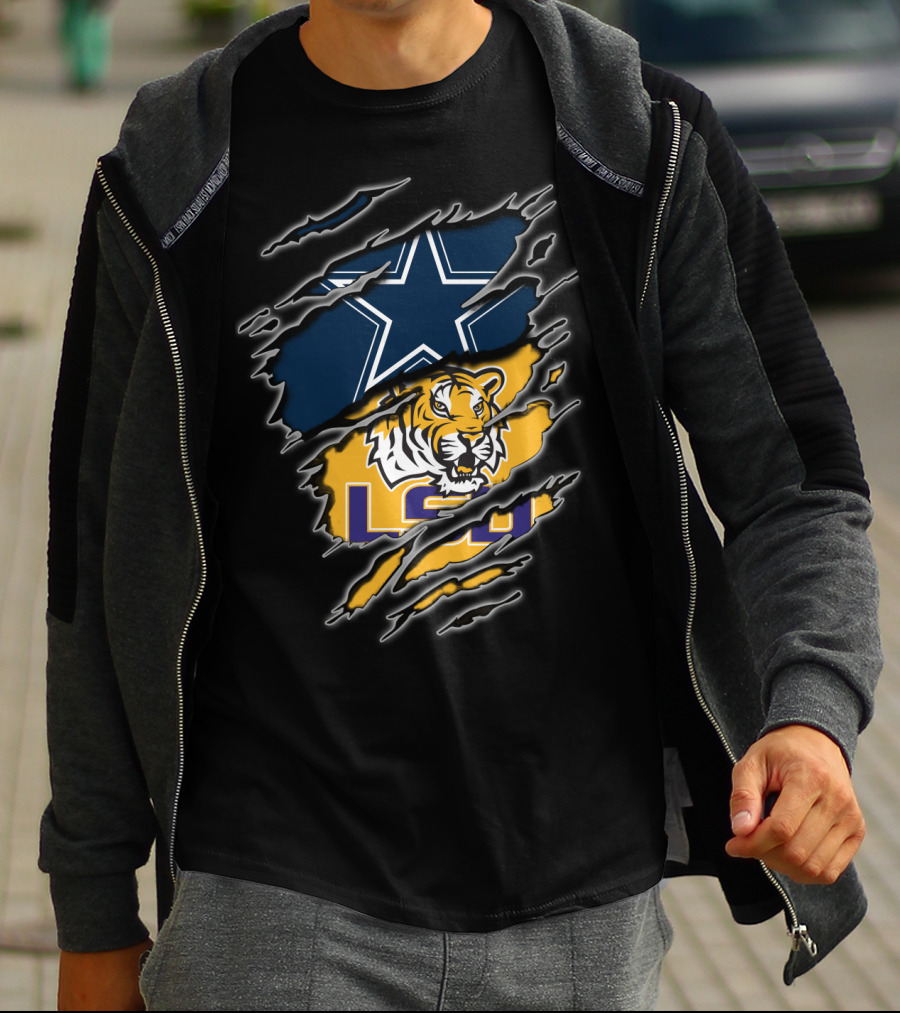 Dallas Cowboys Lsu Tigers T-Shirt