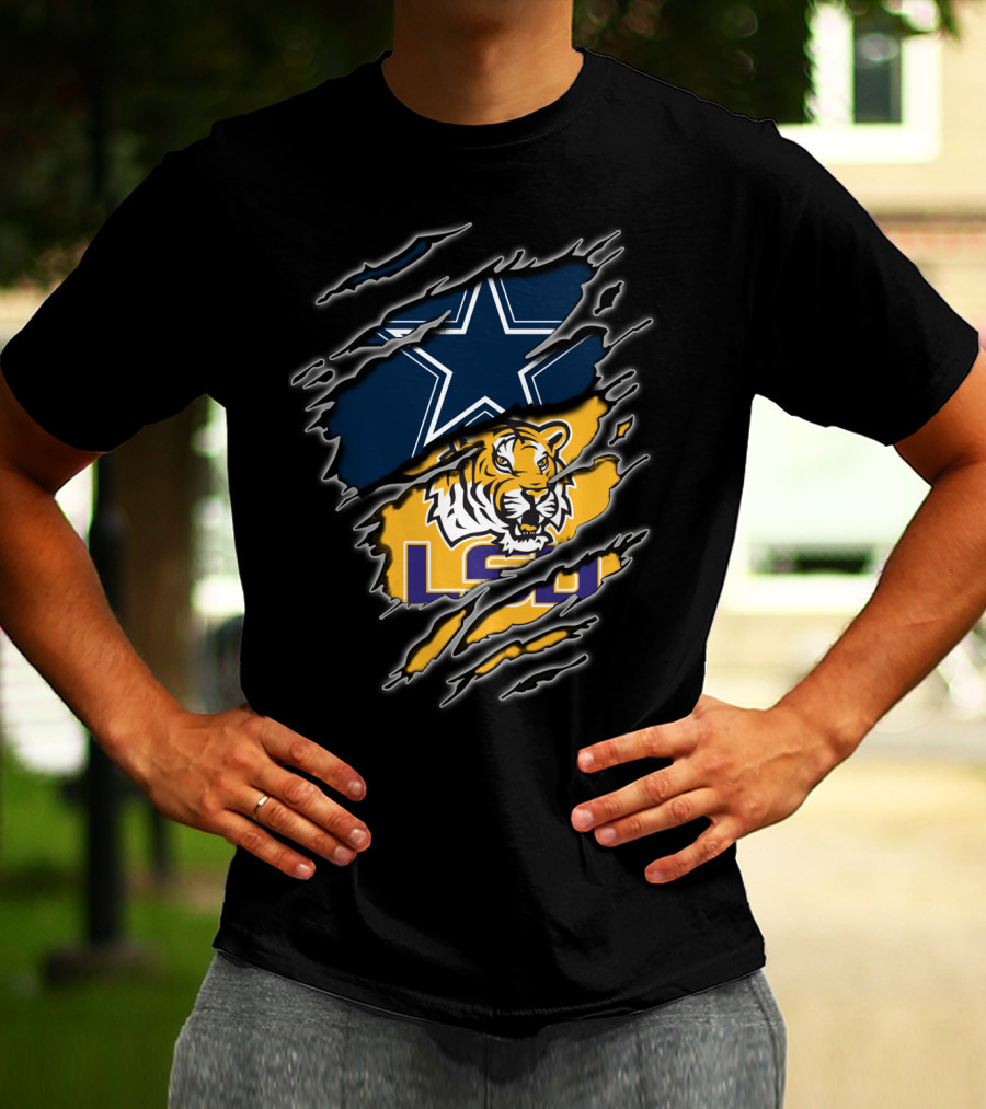 Dallas Cowboys Lsu Tigers T-Shirt
