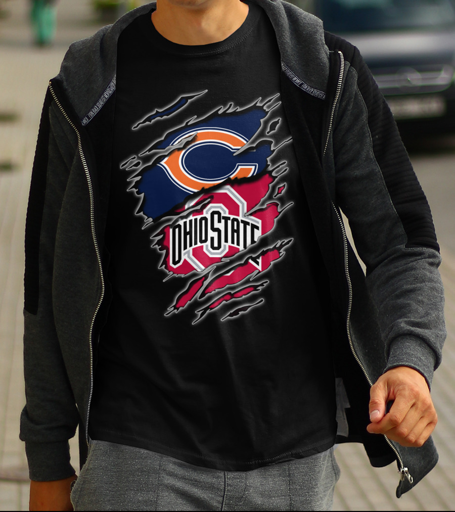 Chicago Bears Ohio State Fans Combination T-Shirt