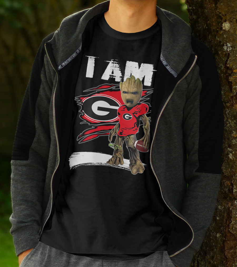 I Am Bulldogs Fan Football Groot Georgia T-Shirt
