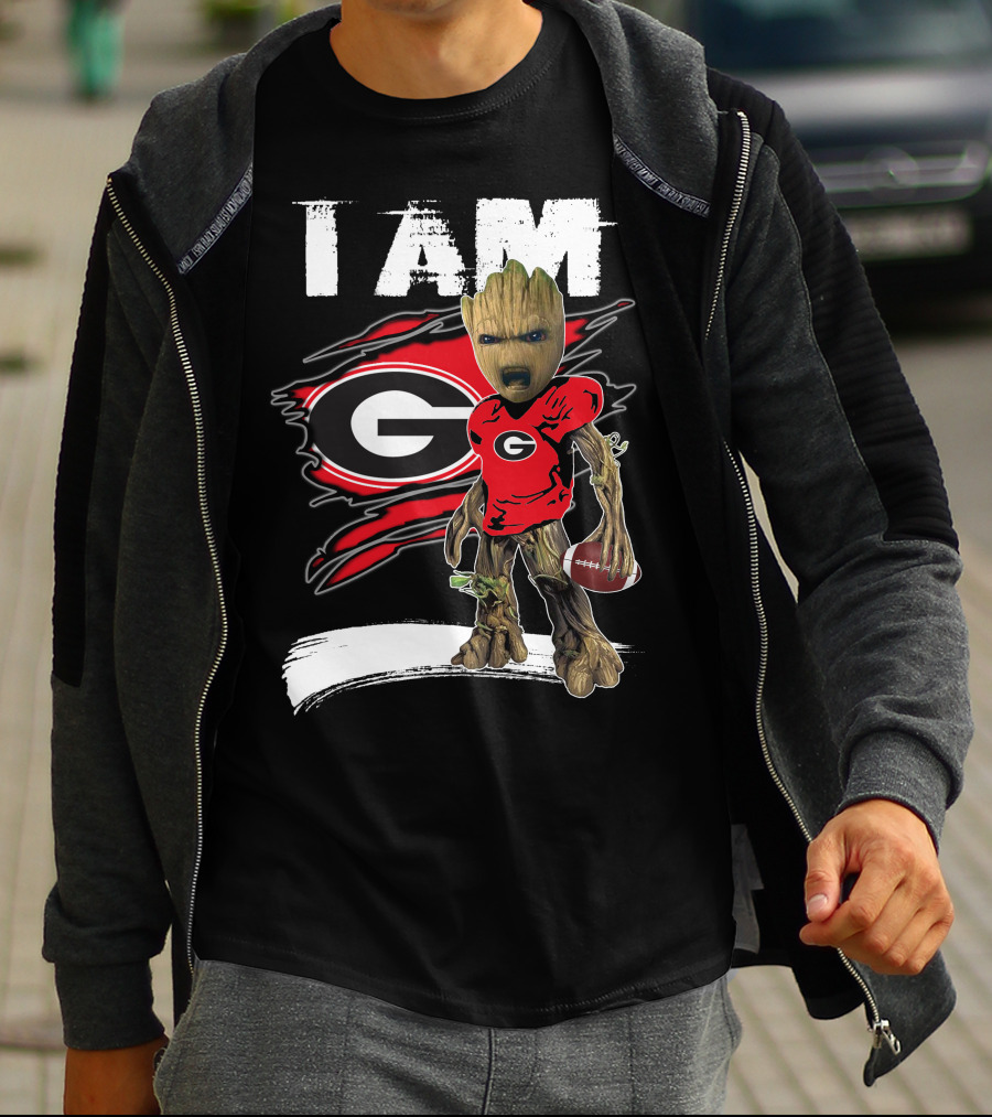 I Am Bulldogs Fan Football Groot Georgia T-Shirt