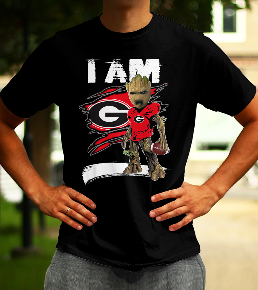 I Am Bulldogs Fan Football Groot Georgia T-Shirt