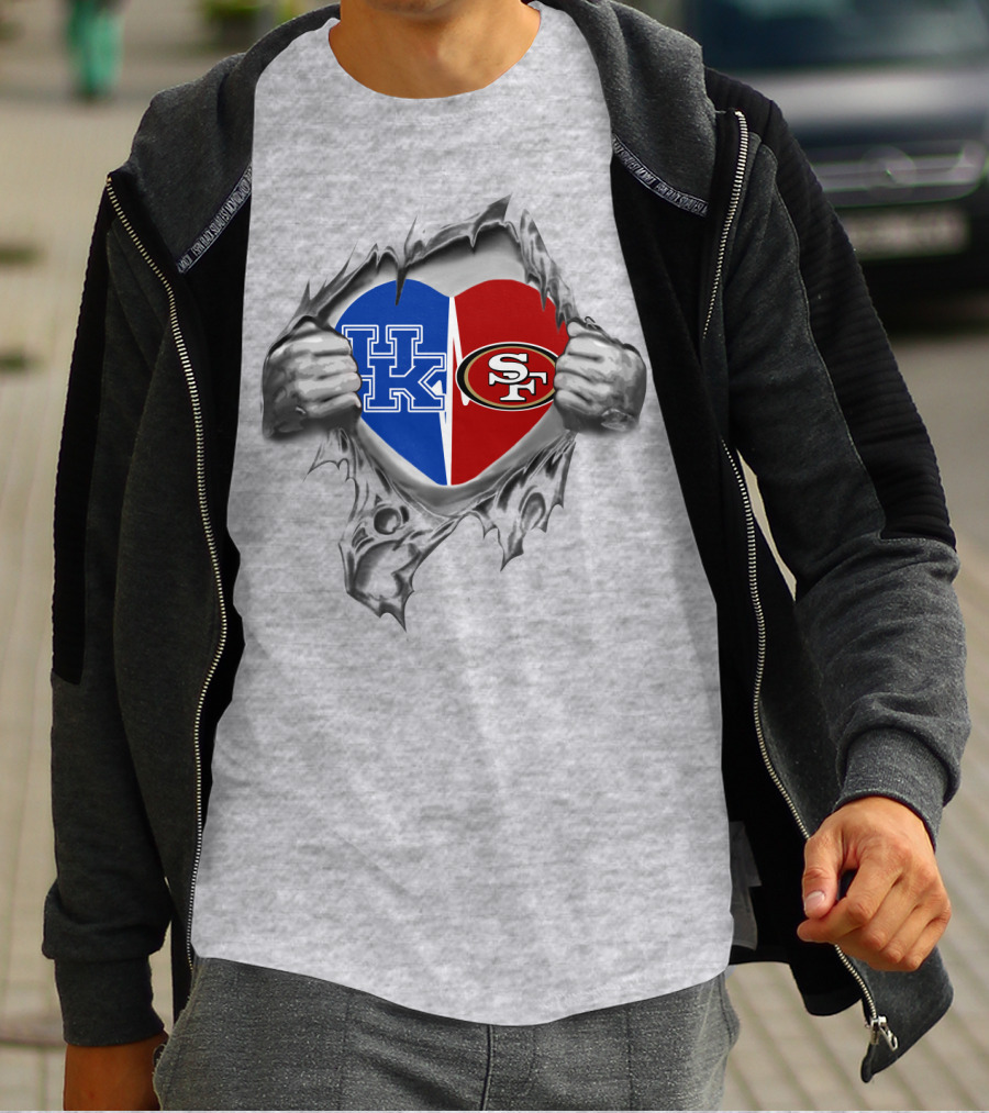 Kentucky Wildcats 49Ers Heart T-Shirt