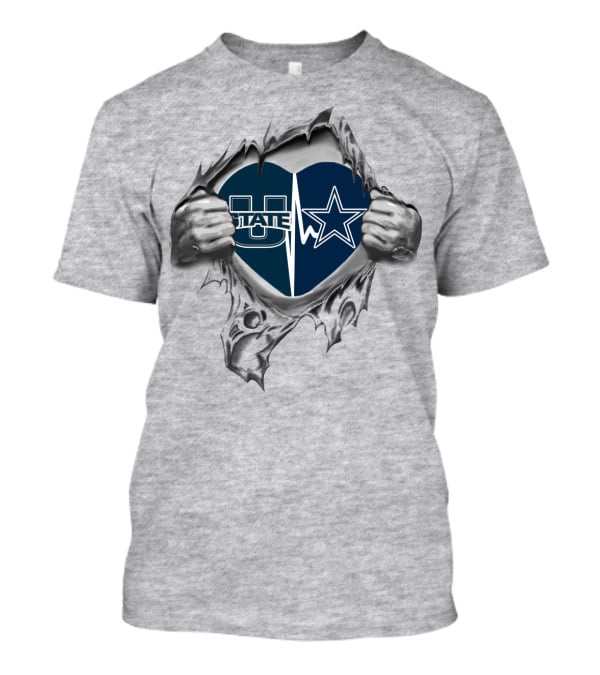 Cowboys Utah State Heartfelt Fusion Of Team Spirit And Loyalty T-Shirt