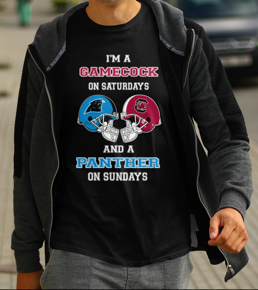 I'm A Gamecock On Saturdays And A Panther On Sundays T-Shirt