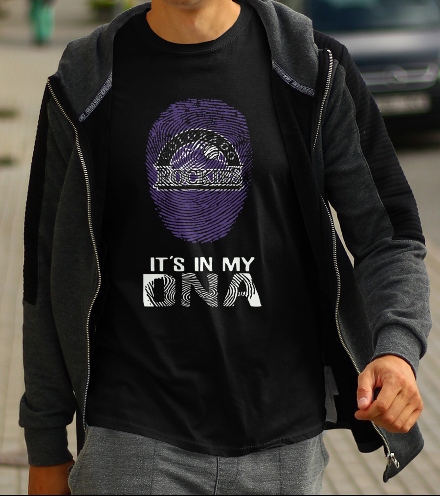 Rockies It's In My DNA Fingerprint T-Shirt