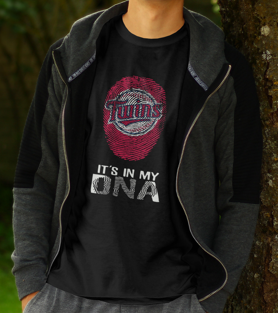 Twins It's In My DNA Fingerprint T-Shirt