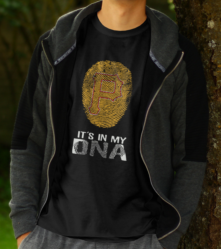 Pirates P It's In My DNA Fingerprint T-Shirt