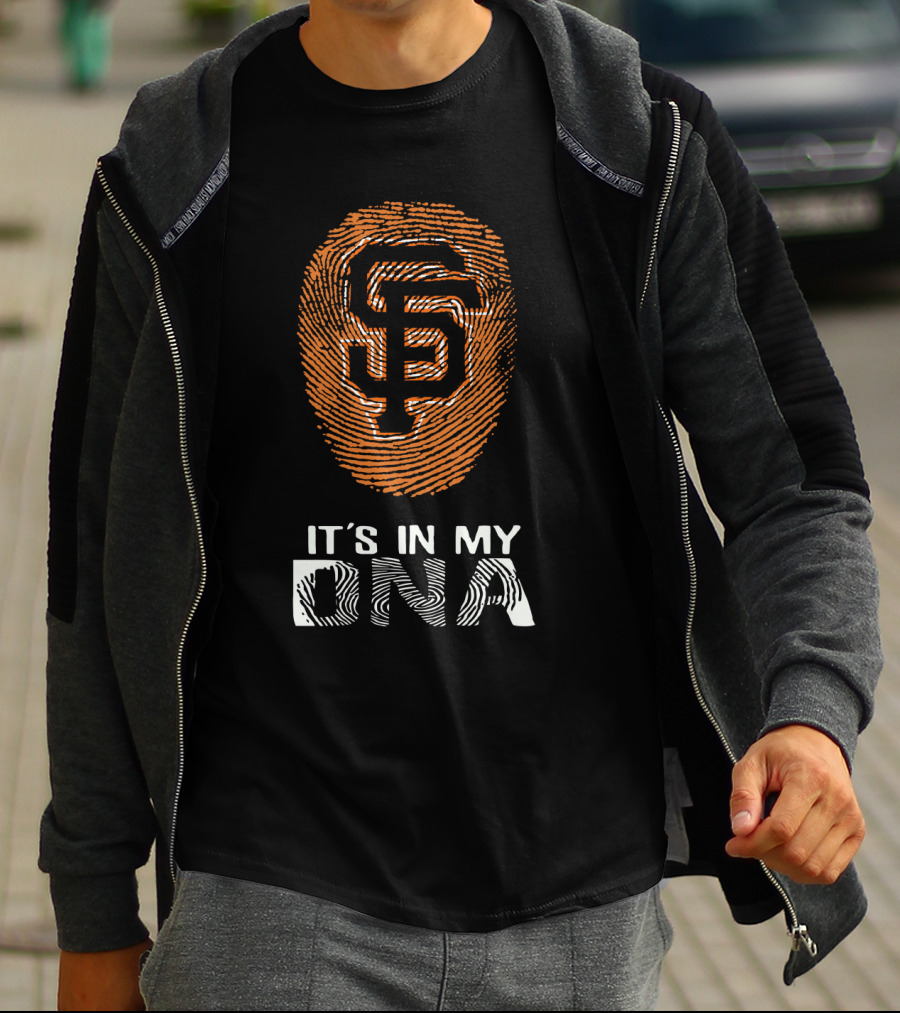 San Francisco Giants It's In My DNA Fingerprint T-Shirt
