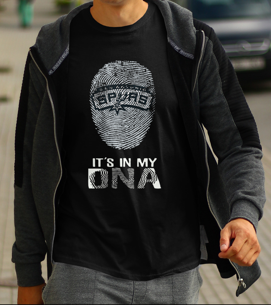 San Antonio Spurs It's In My DNA Fingerprint T-Shirt