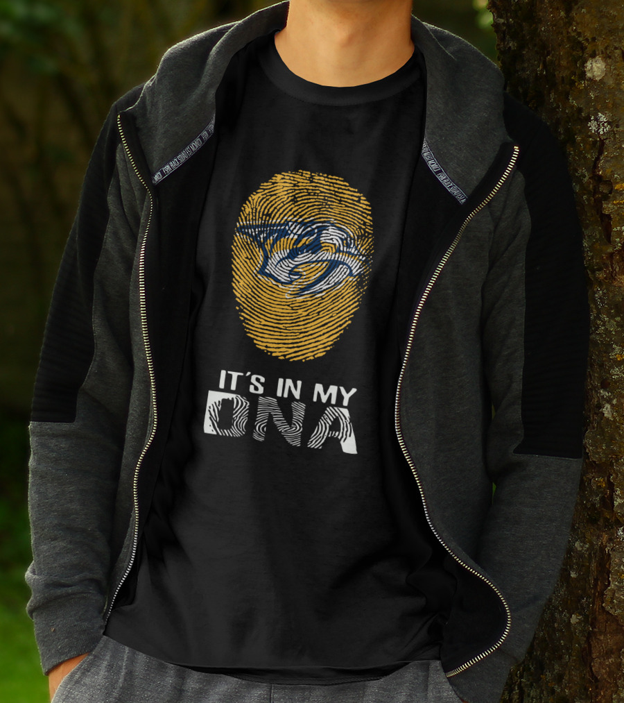 Nashville Predators It's In My DNA Fingerprint T-Shirt