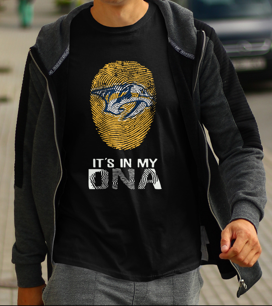 Nashville Predators It's In My DNA Fingerprint T-Shirt
