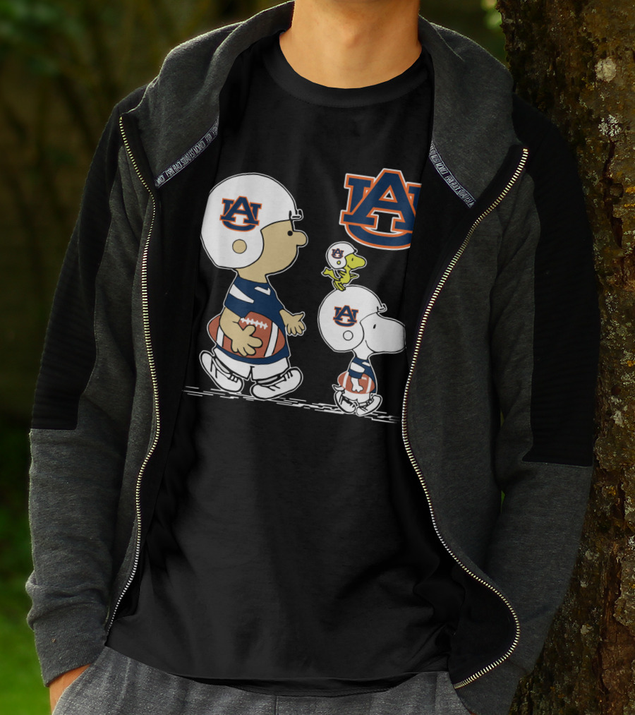 Auburn University Snoopy And Friends Football Helmets T-Shirt