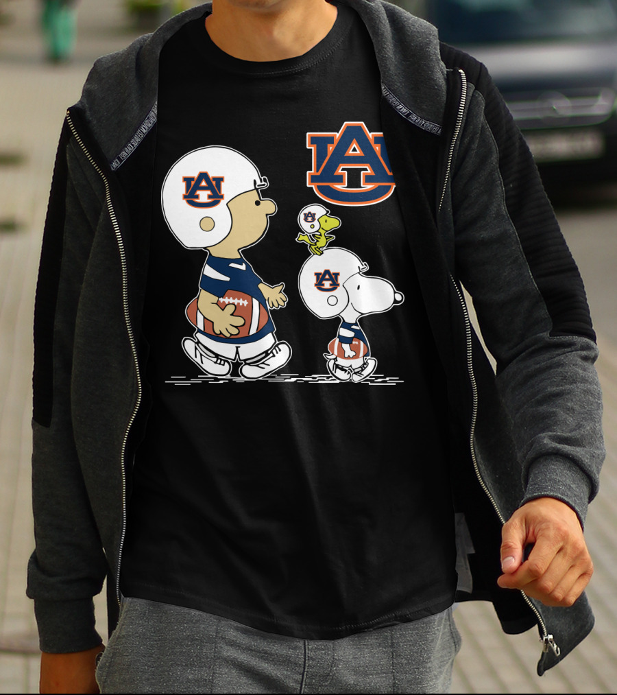 Auburn University Snoopy And Friends Football Helmets T-Shirt