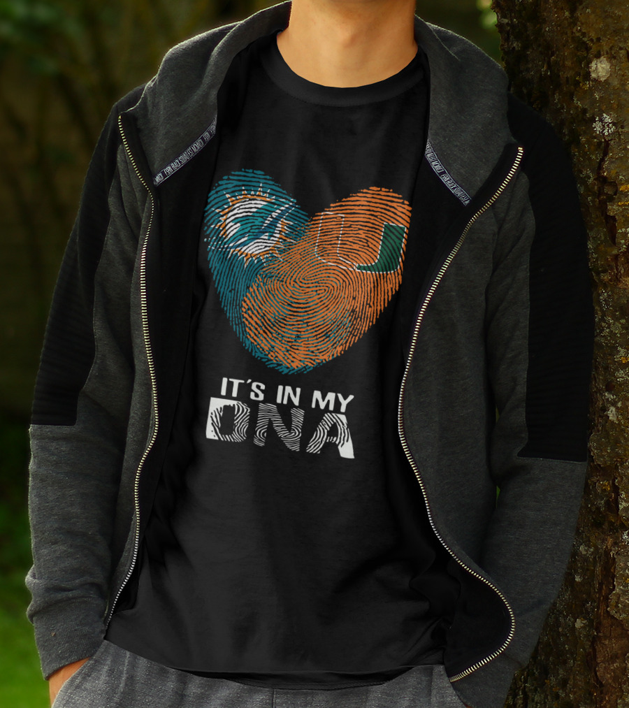 Miami Dolphins Hurricanes It's In My DNA T-Shirt