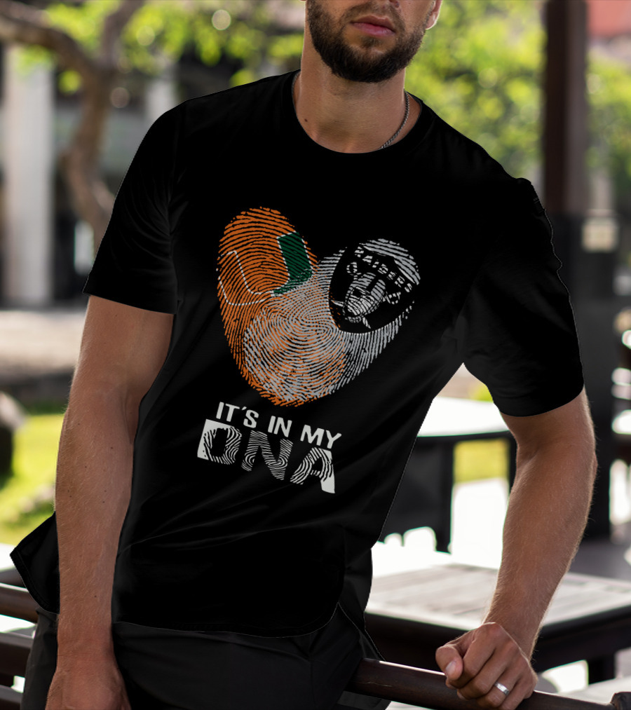 Raiders Miami Hurricanes It's In My DNA T-Shirt