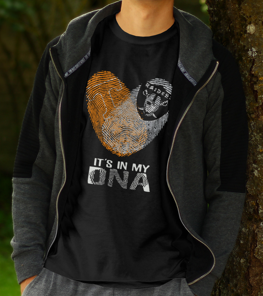 Raiders It's In My DNA Fingerprint Heart T-Shirt