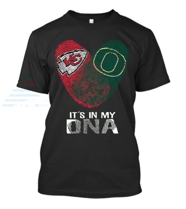 Kansas City Chiefs Oregon Ducks It's In My DNA T-Shirt