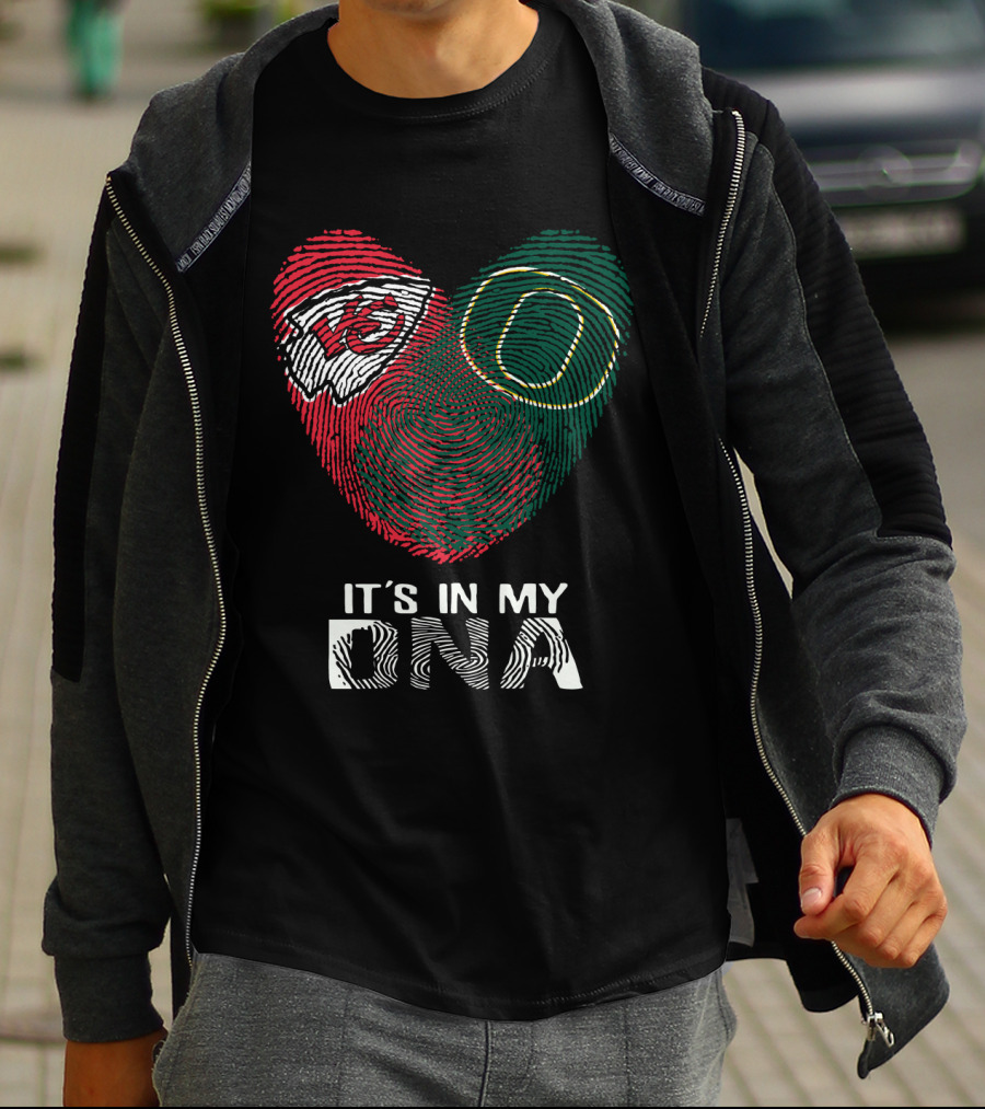 Kansas City Chiefs Oregon Ducks It's In My DNA T-Shirt