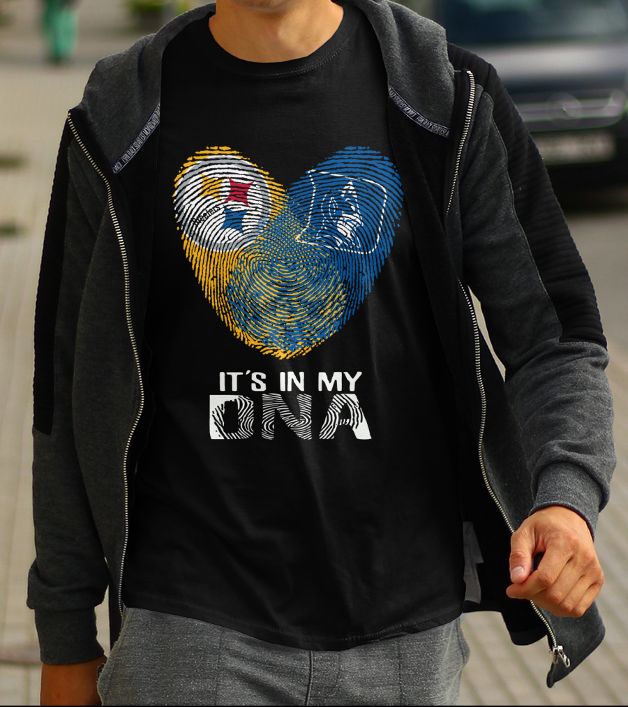 Steelers Duke It's In My DNA Fingerprint Heart T-Shirt