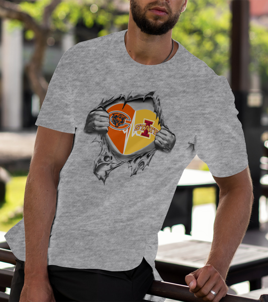 Bears Iowa State Heart Logo Football Fan T-Shirt