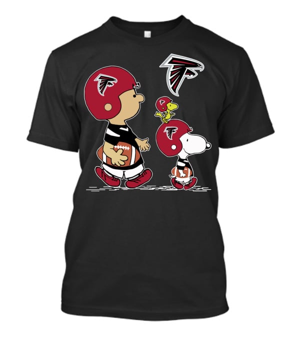 Falcons Snoopy Charlie Woodstock Football Team Gear T-Shirt