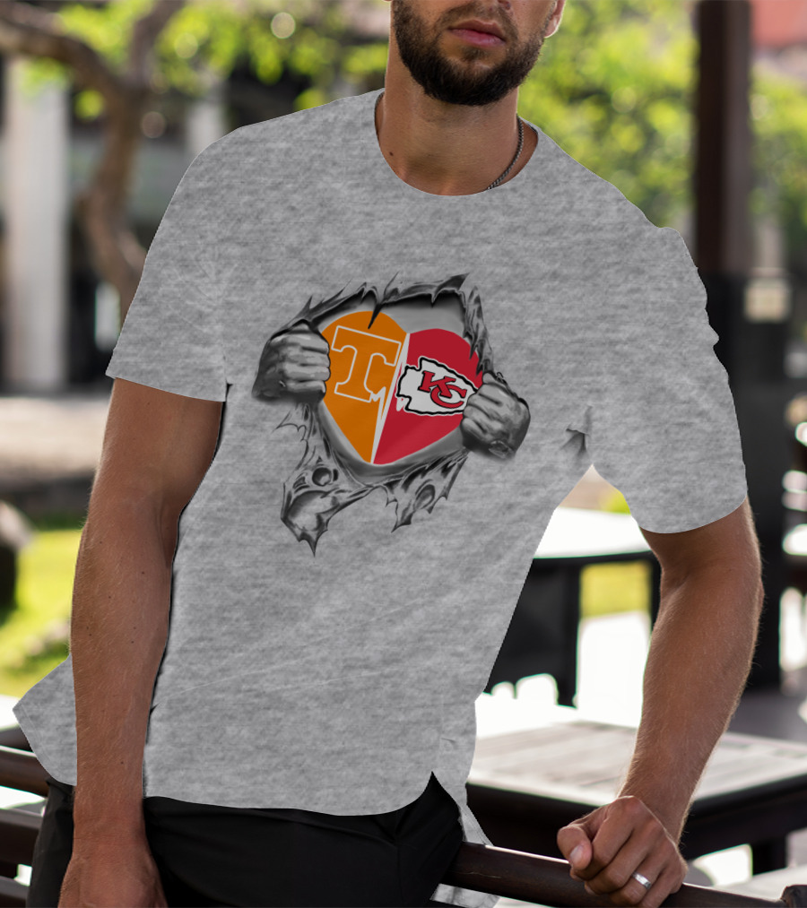 Tennessee Kansas City Heart Chiefs In My Heart T-Shirt