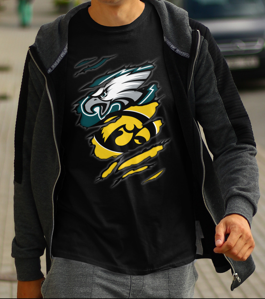 Eagles Hawkeyes Torn Claw T-Shirt