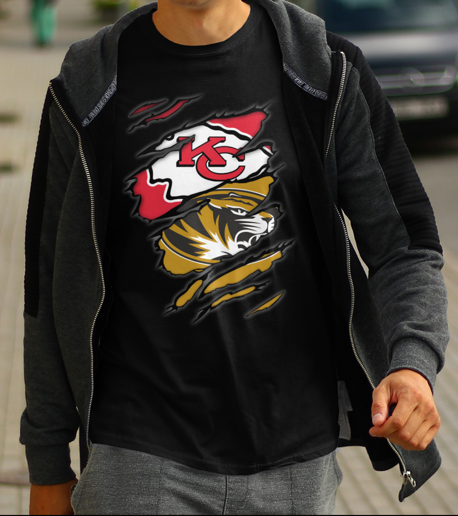 Chiefs KC Missouri Tigers Tiger Claw T-Shirt