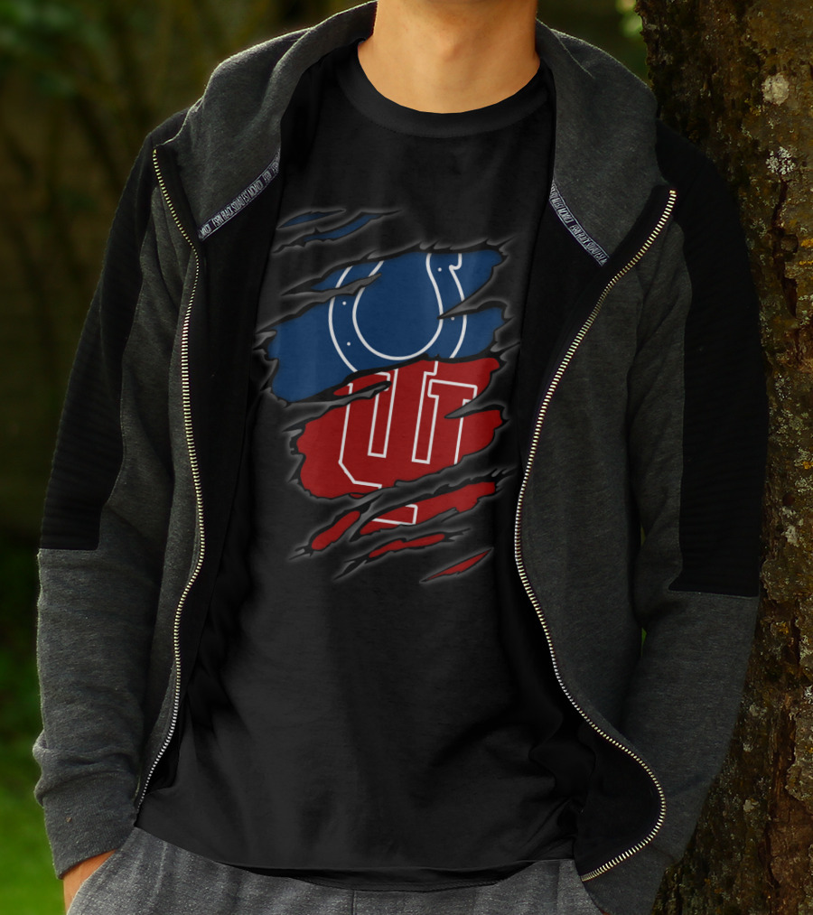 Colts Hoosiers Ripped Layered T-Shirt