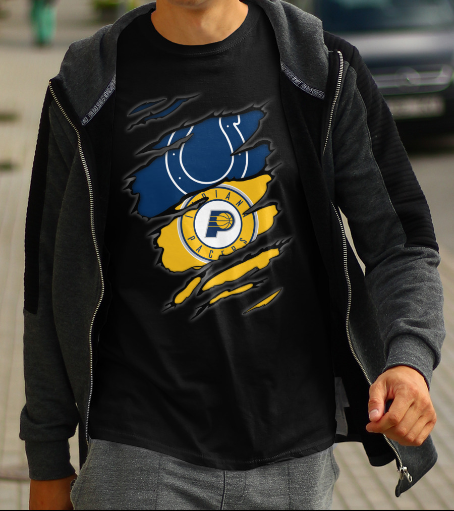Indianapolis Colts Indiana Pacers Rip T-Shirt
