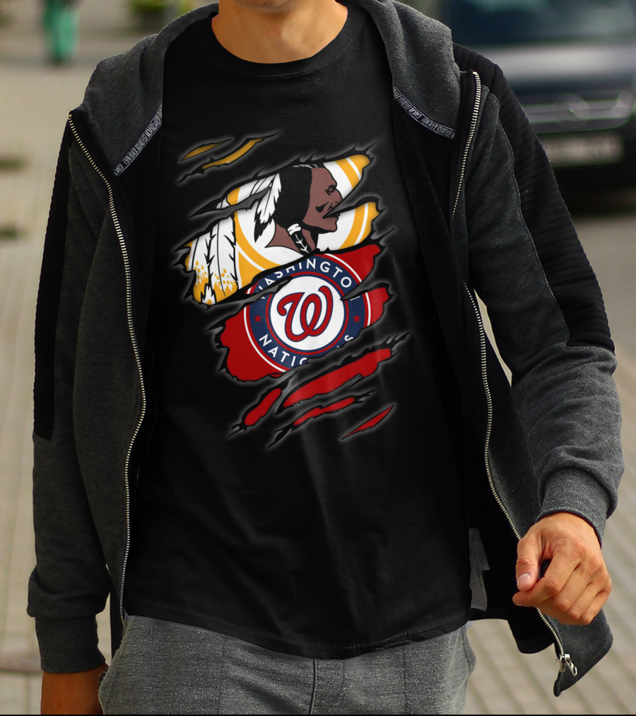 Washington Redskins Nationals W Logo Fan Mashup T-Shirt