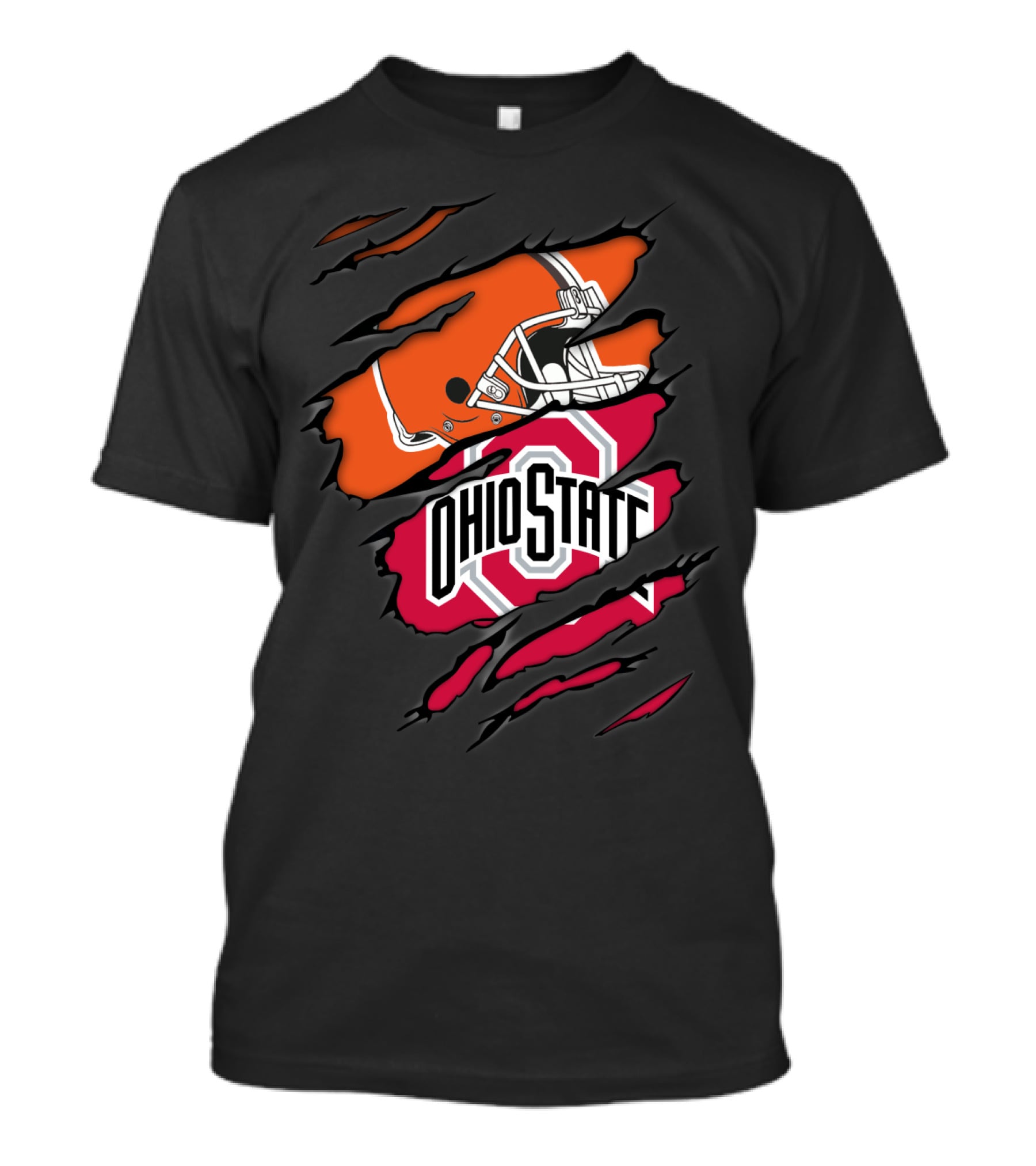 Ohio State Browns Football Helmet T-Shirt