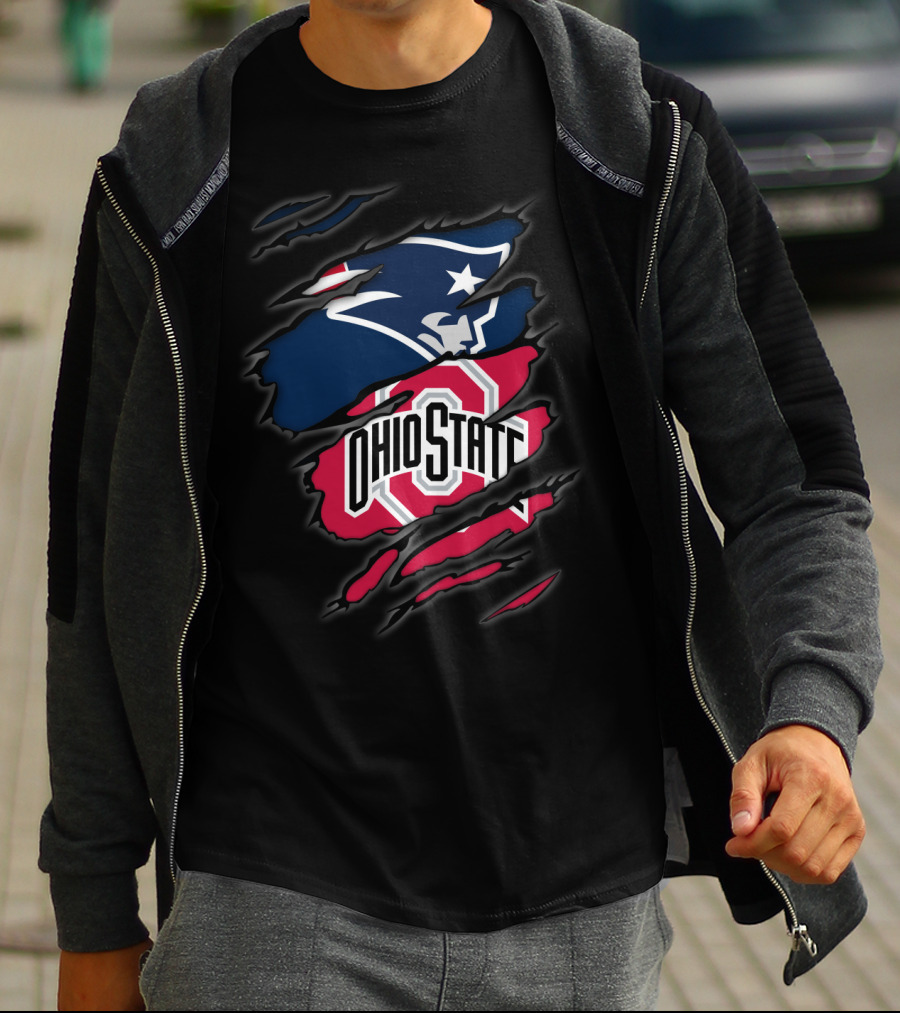 Patriots Ohio State Logo Mashup T-Shirt