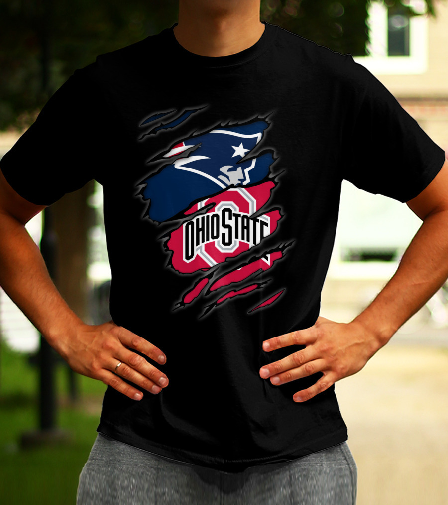 Patriots Ohio State Logo Mashup T-Shirt