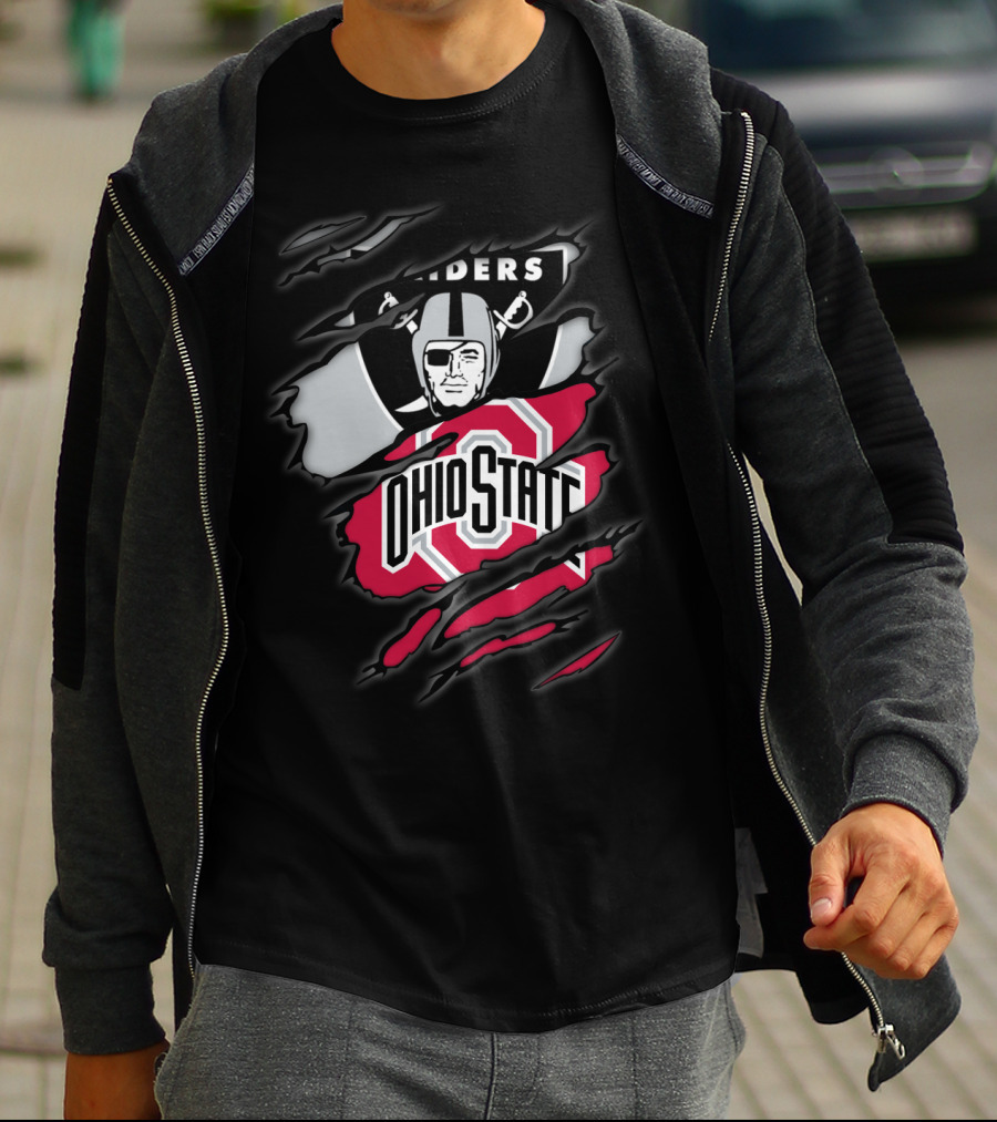 Raiders Ohio State Buckeyes Crossover T-Shirt