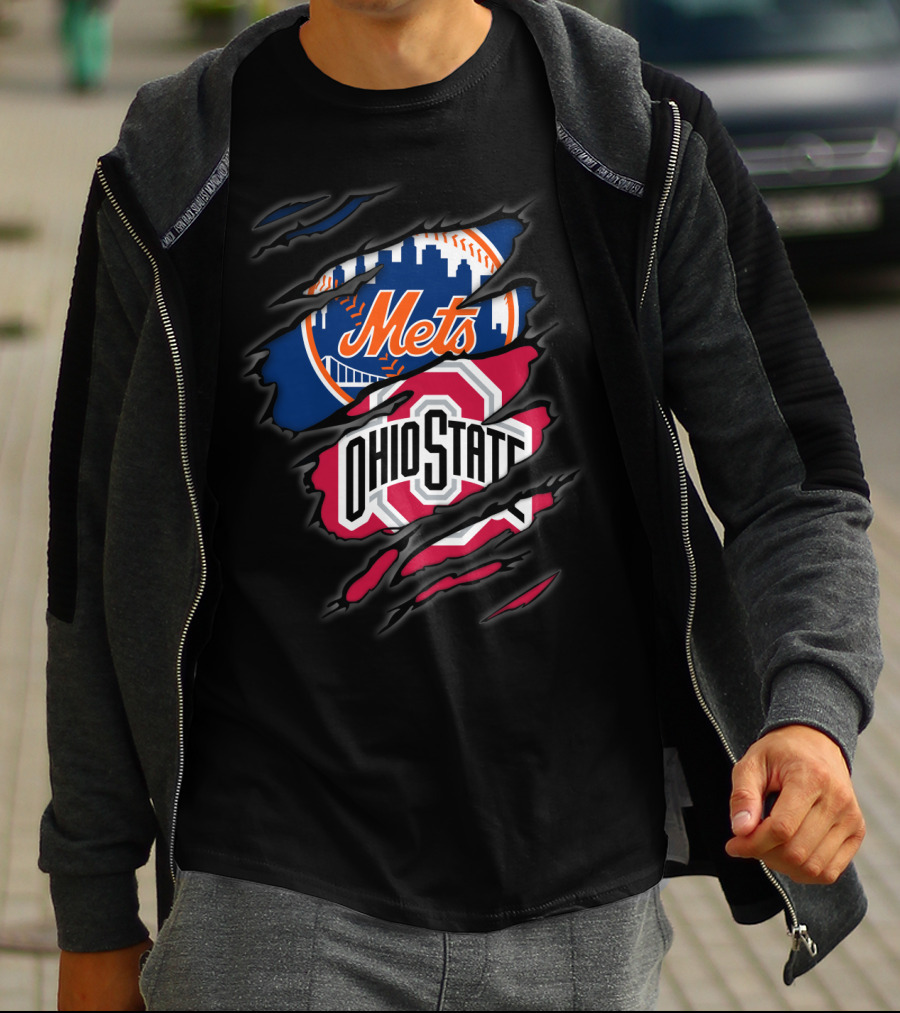 Mets Ohio State Ripped Layers T-Shirt