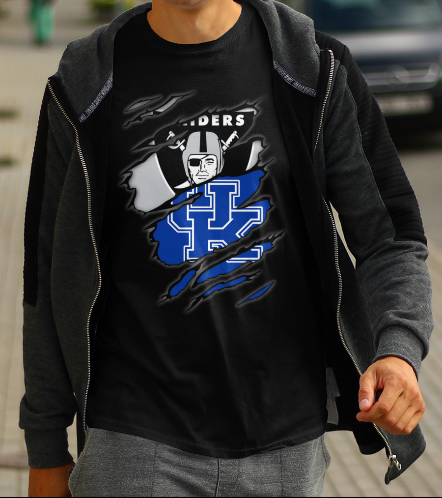 Raiders Kentucky Wildcats Fusion T-Shirt