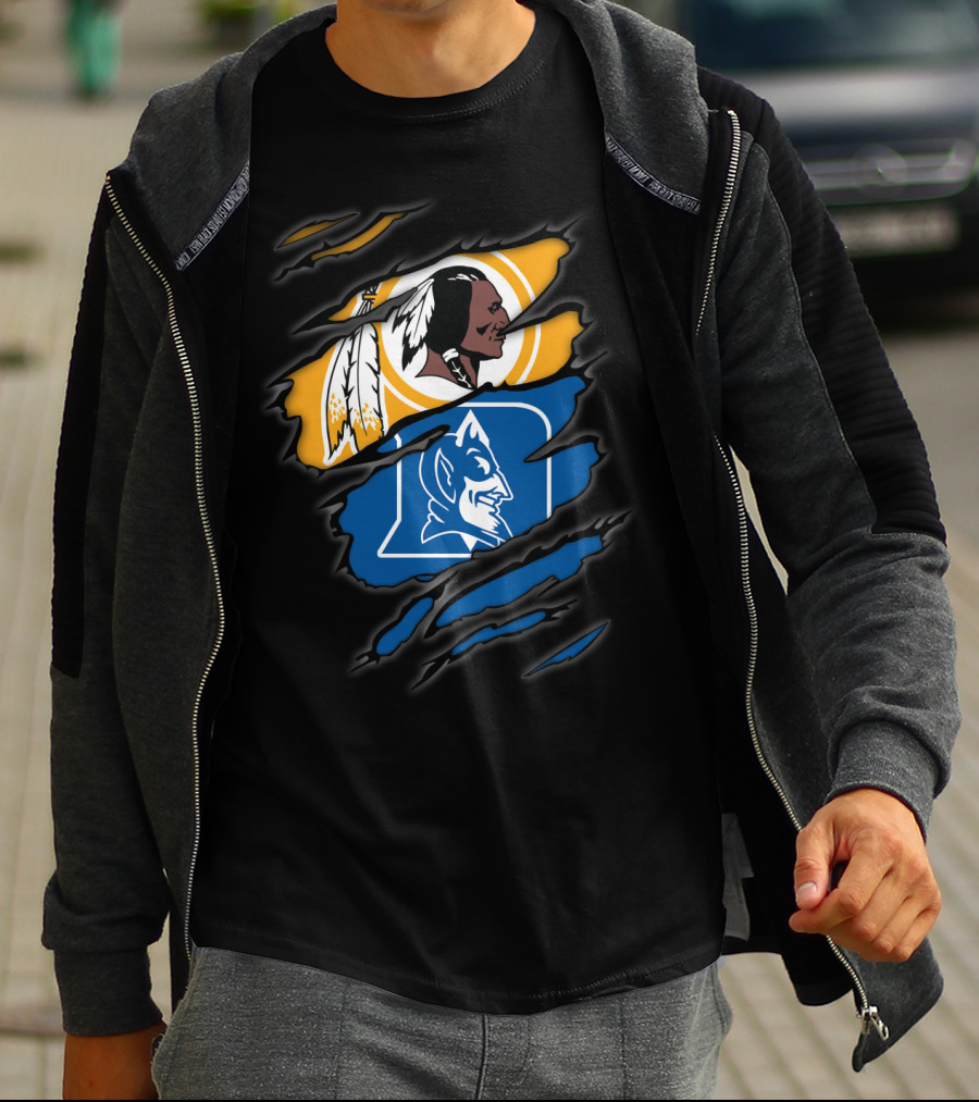 Redskins Duke Blue Devils Rip T-Shirt